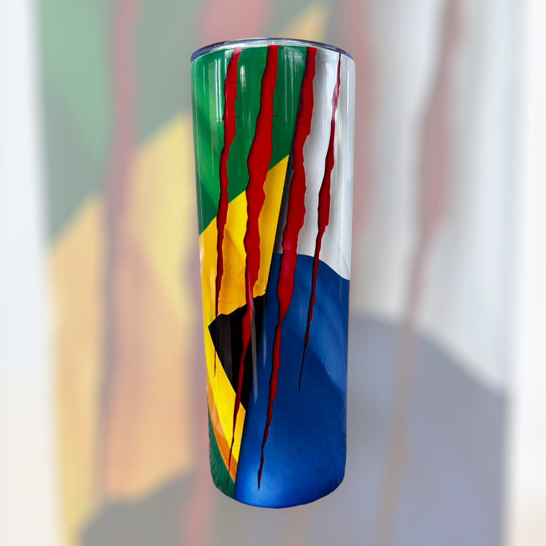 One For All Jamaican/ Panamanian Flag Tumbler
