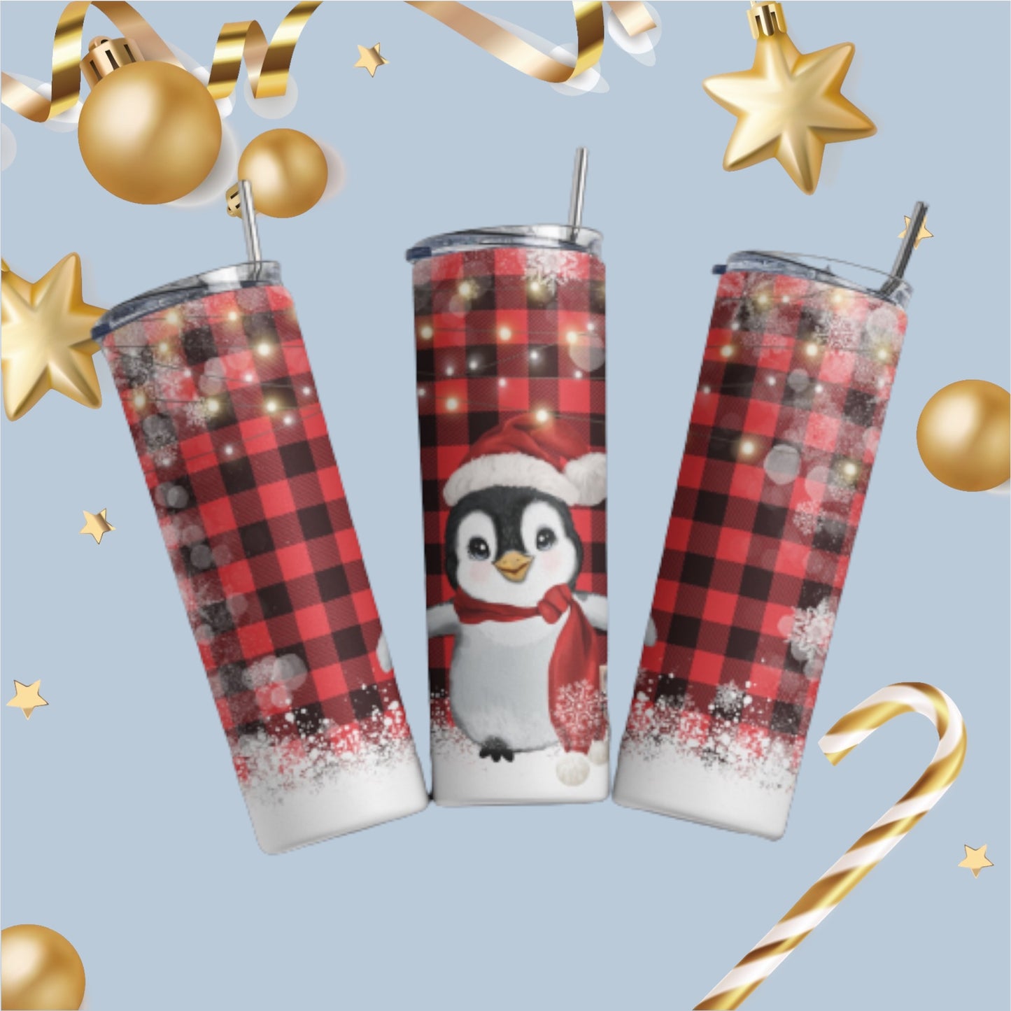Christmas Penguin Tumbler
