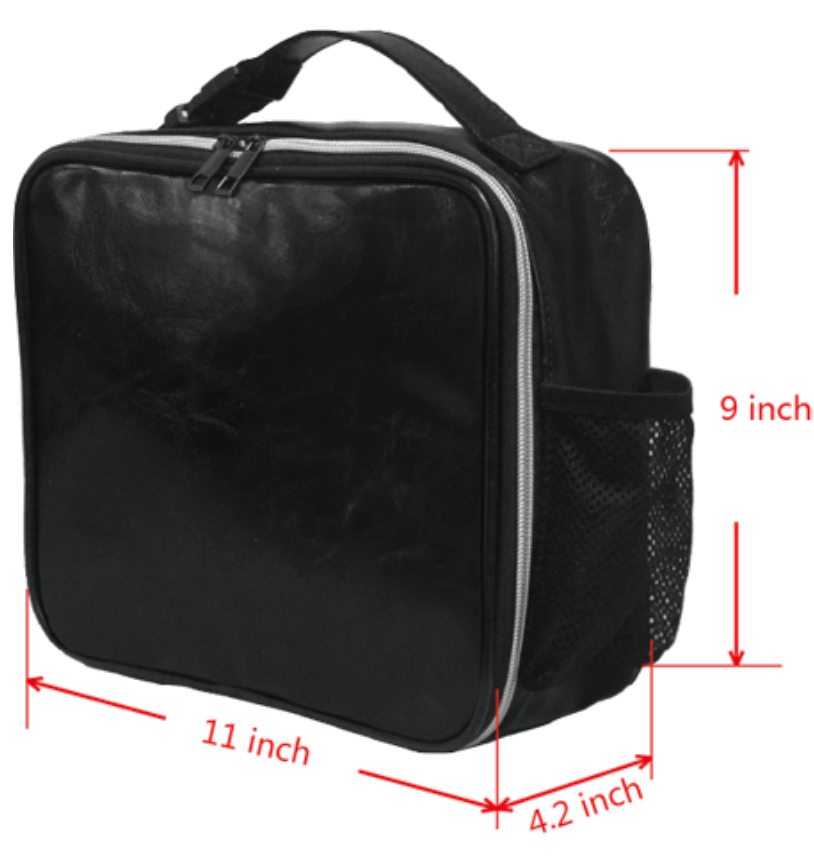 Custom PU Leather Lunch Bag