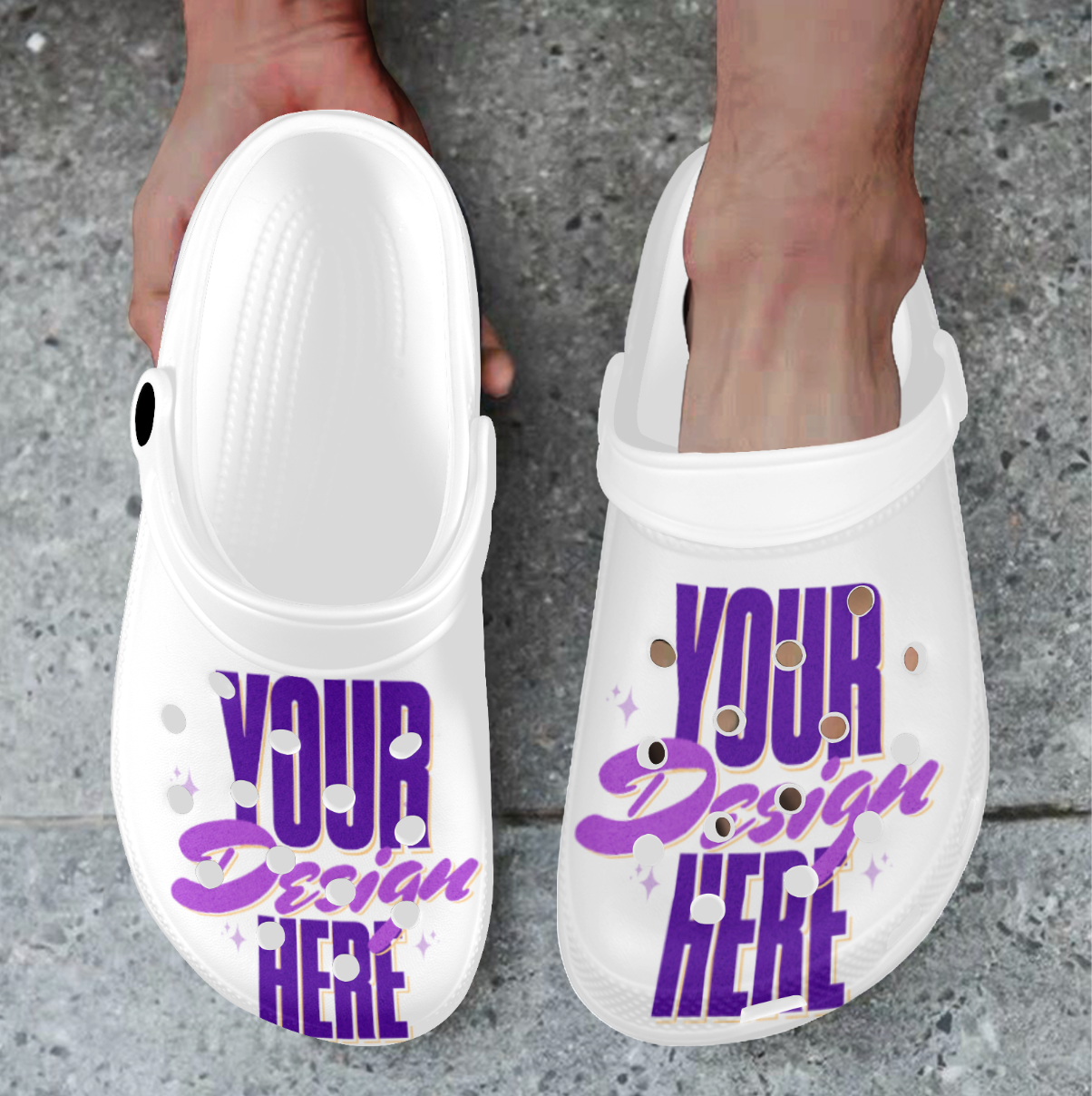 Custom Print Foam Clogs for Adults
