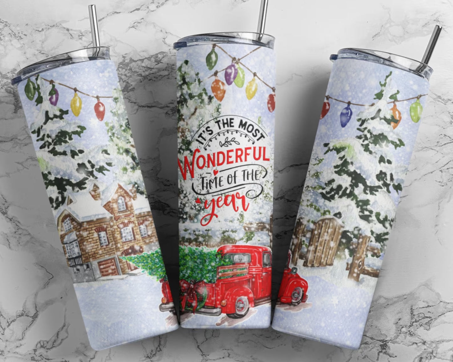 It's The Most Wonderful Time Of The Year Christmas Tumbler