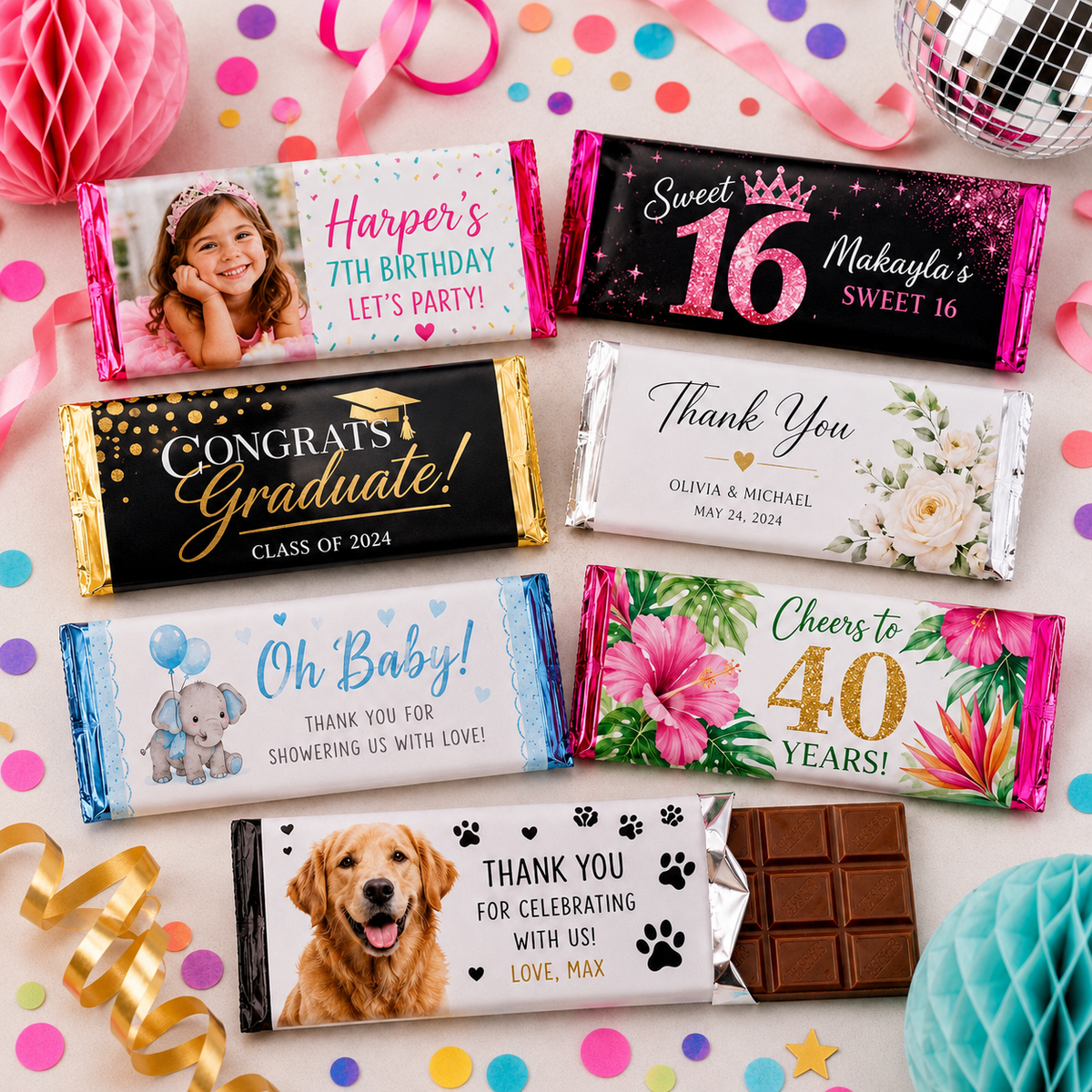 Candy Bar Wrappers