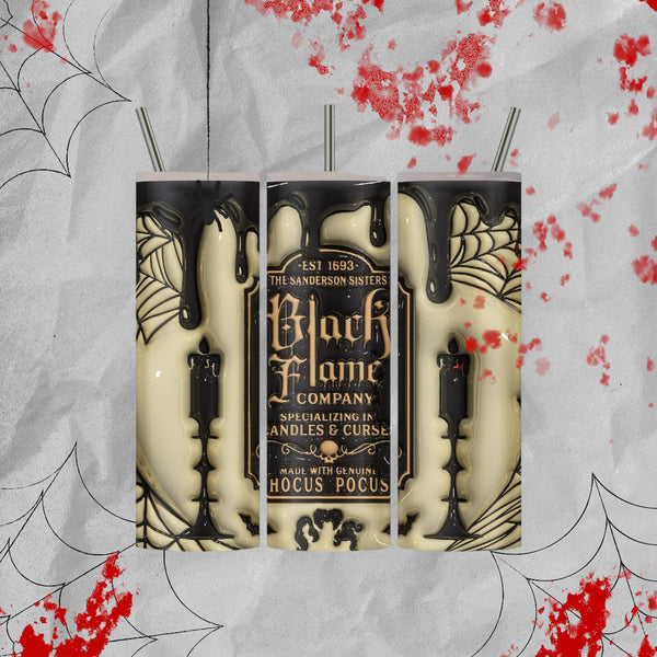 Black Flame Candle Tumbler