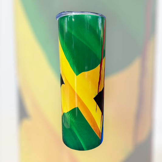 One For All Jamaican/ Panamanian Flag Tumbler