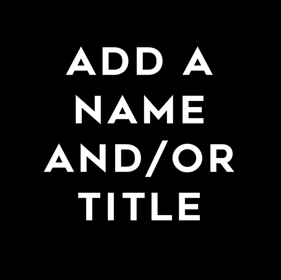 Add Name to any Item