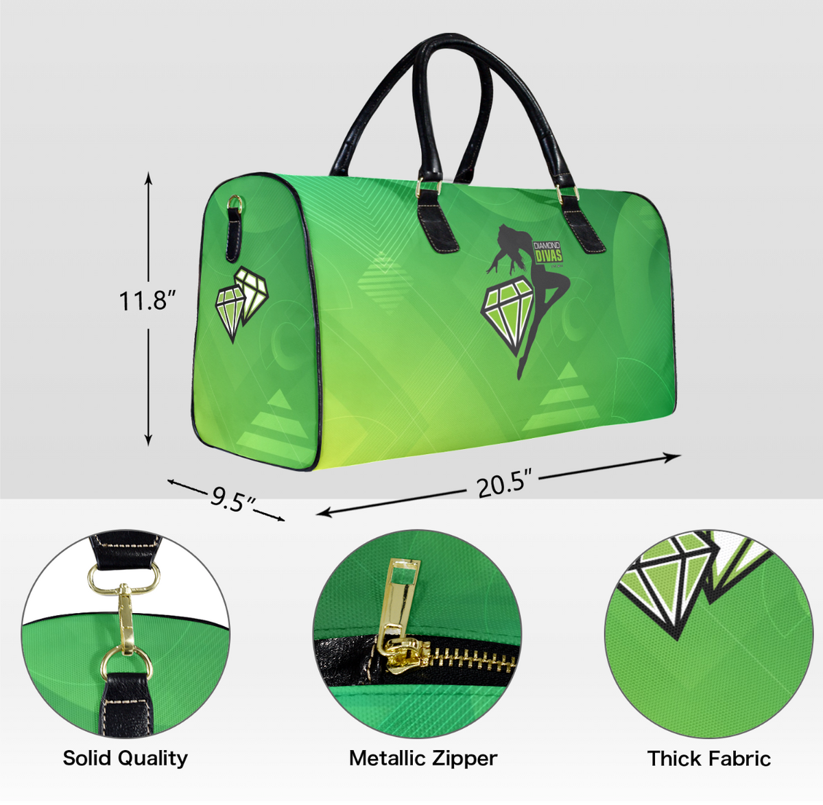 Diamond Divas Large Travel Bag
